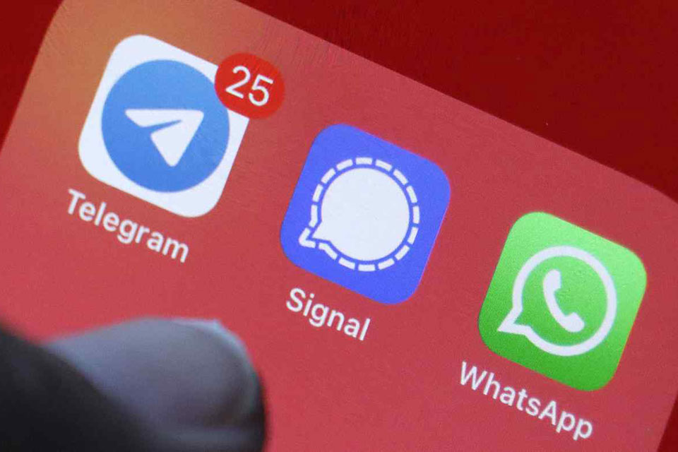 Rivais do WhatsApp, Telegram e Signal cresceram até 1200%