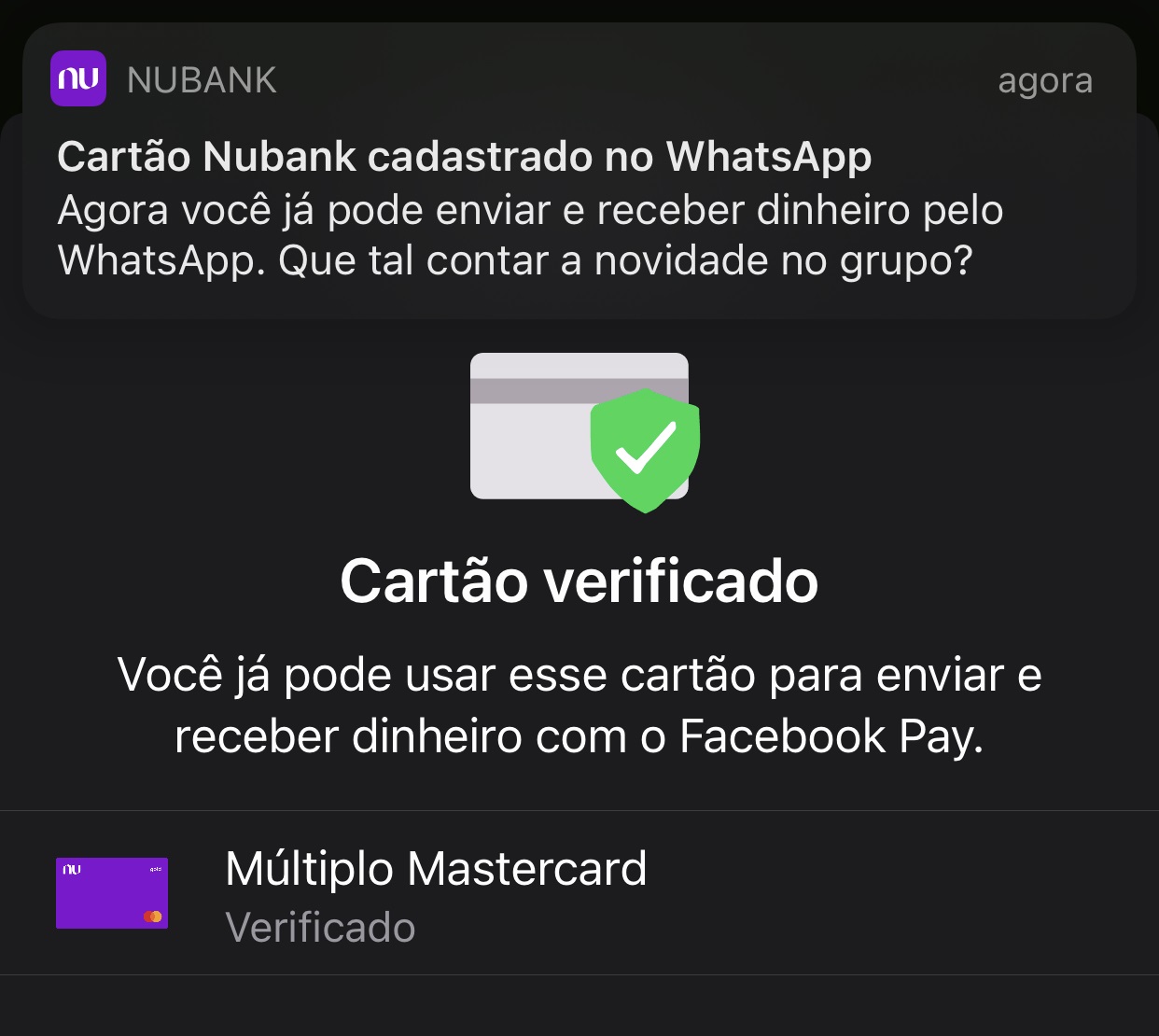 Faça a verificação do seu cartão para que ele seja aprovado no serviço