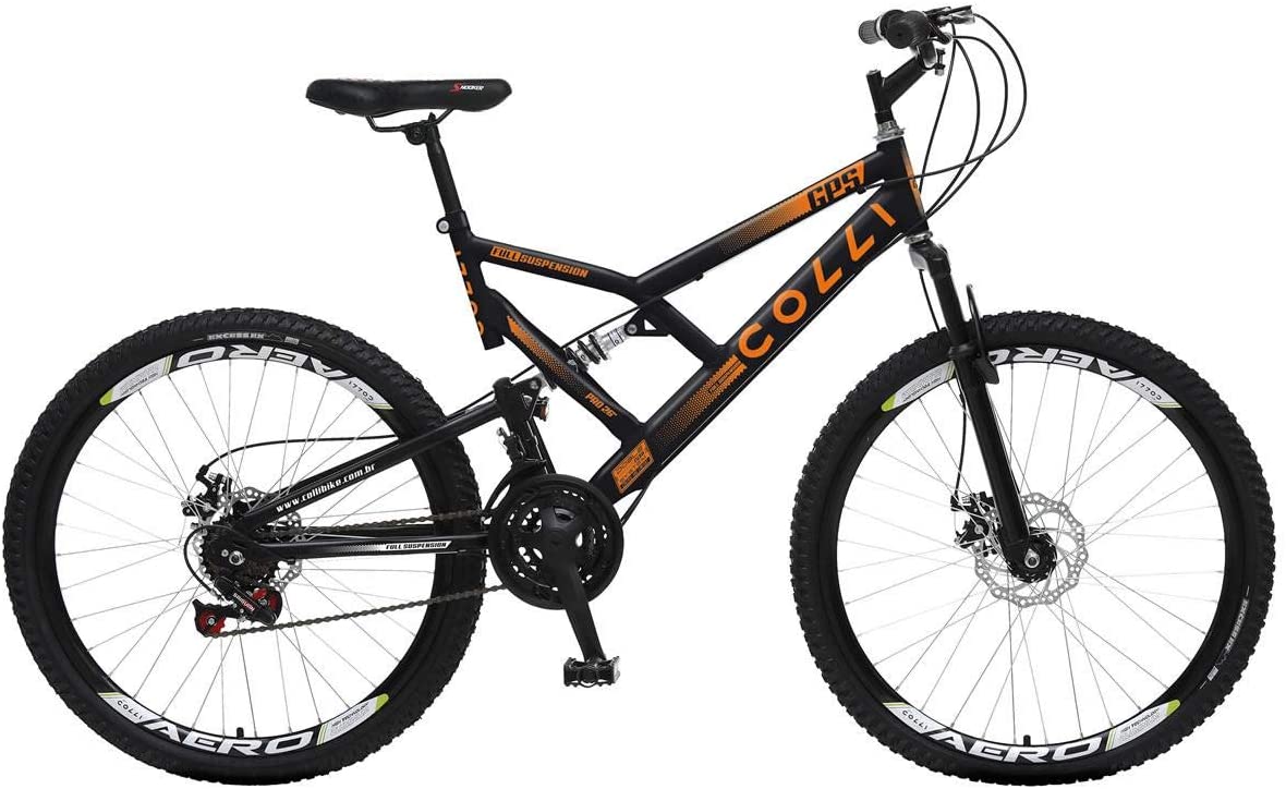Imagem: Bicicleta Mountain Bike Colli, 21 Marchas, Aro 26, Suspensão Full Suspension, Freio a Disco