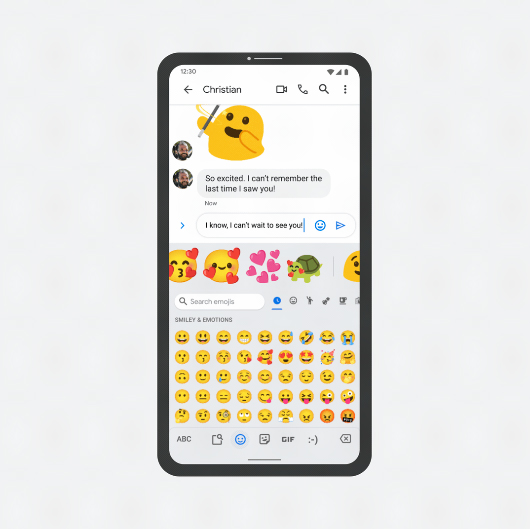 Agora o Gboard vai recomendar novas combinações de figurinhas com base no conteúdo da sua mensagem