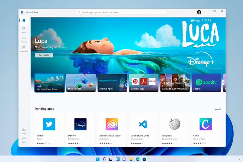 Windows 11: Microsoft Store traz novo visual, mais apps e zero taxas