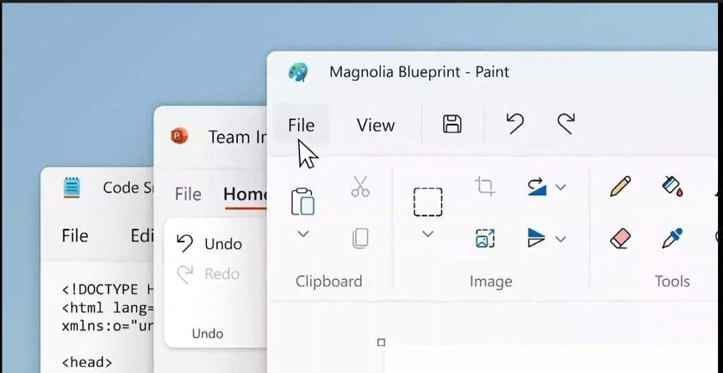 Microsoft mostrou rapidamente os detalhes dos novos Paint e Bloco de Notas.