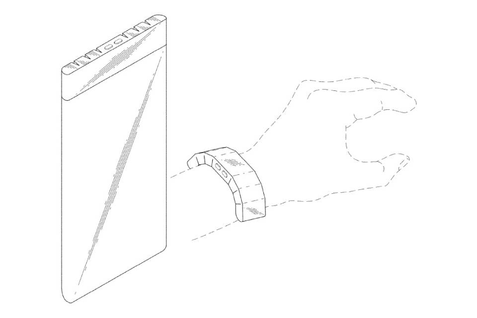 Patente da Samsung mostra tela de celular que vira smartwatch