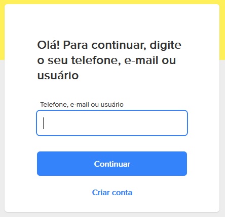 Digite seu email e senha para se logar no site