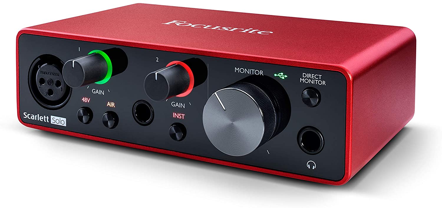 Imagem: Interface de áudio Focustrite Scarlett Solo
