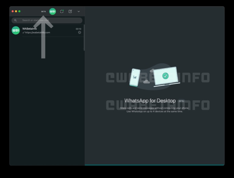 whatsapp beta app computador