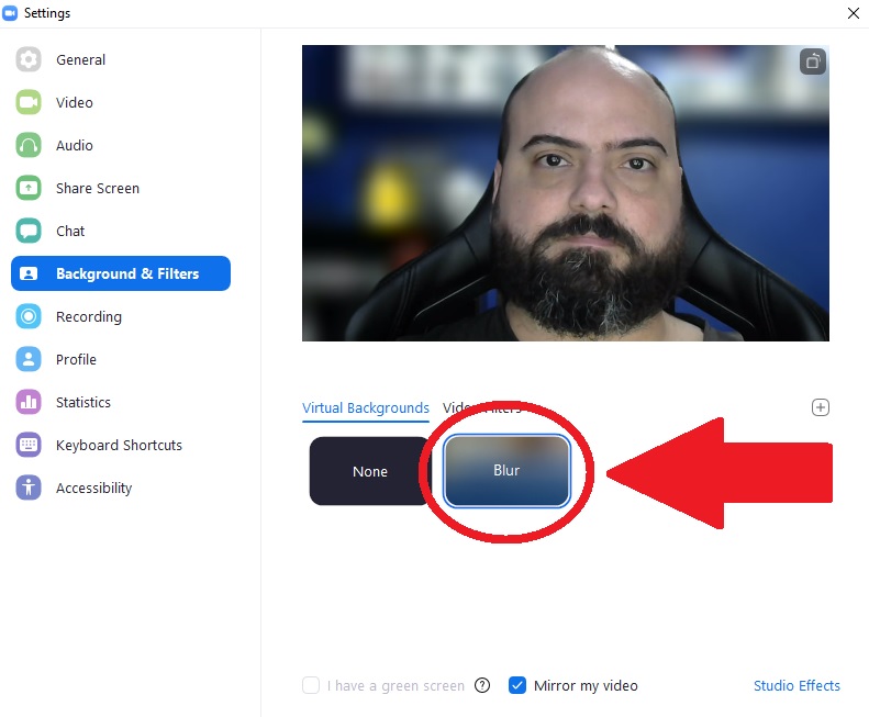 Depois de marcar o botão