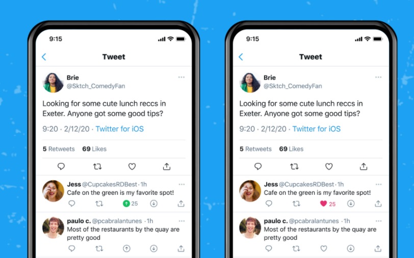 Twitter testa função de 'dislike' no iPhone