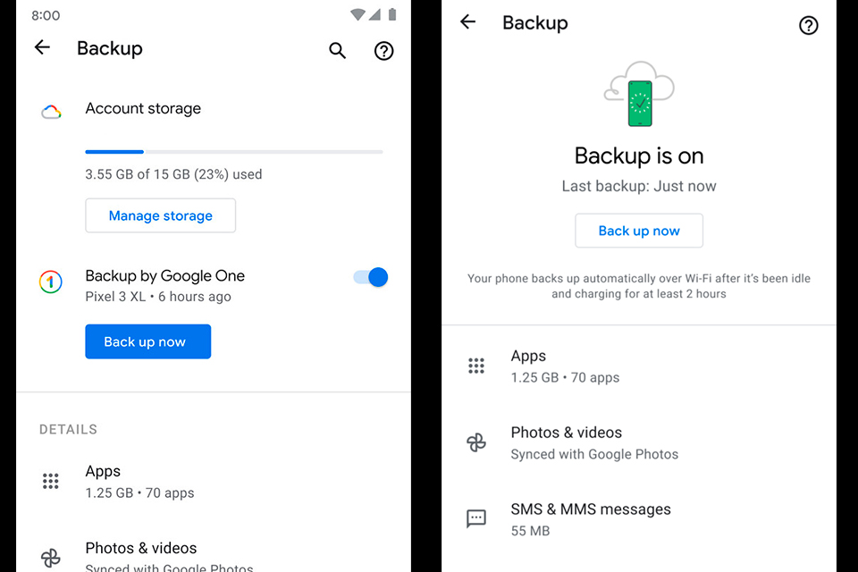 Google lança sistema unificado de backups do Android