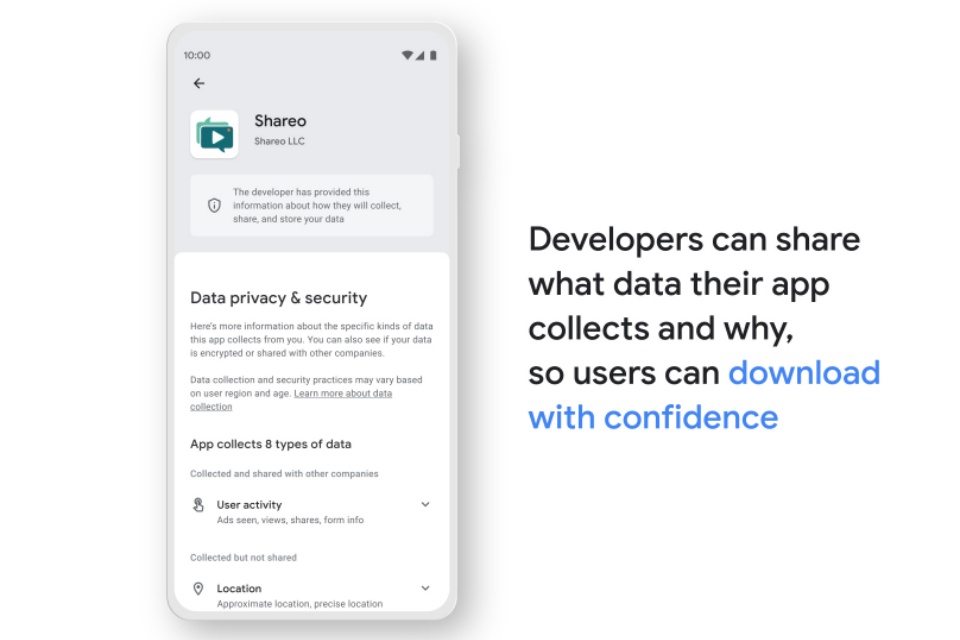 Google anuncia nova seção de privacidade para a Play Store