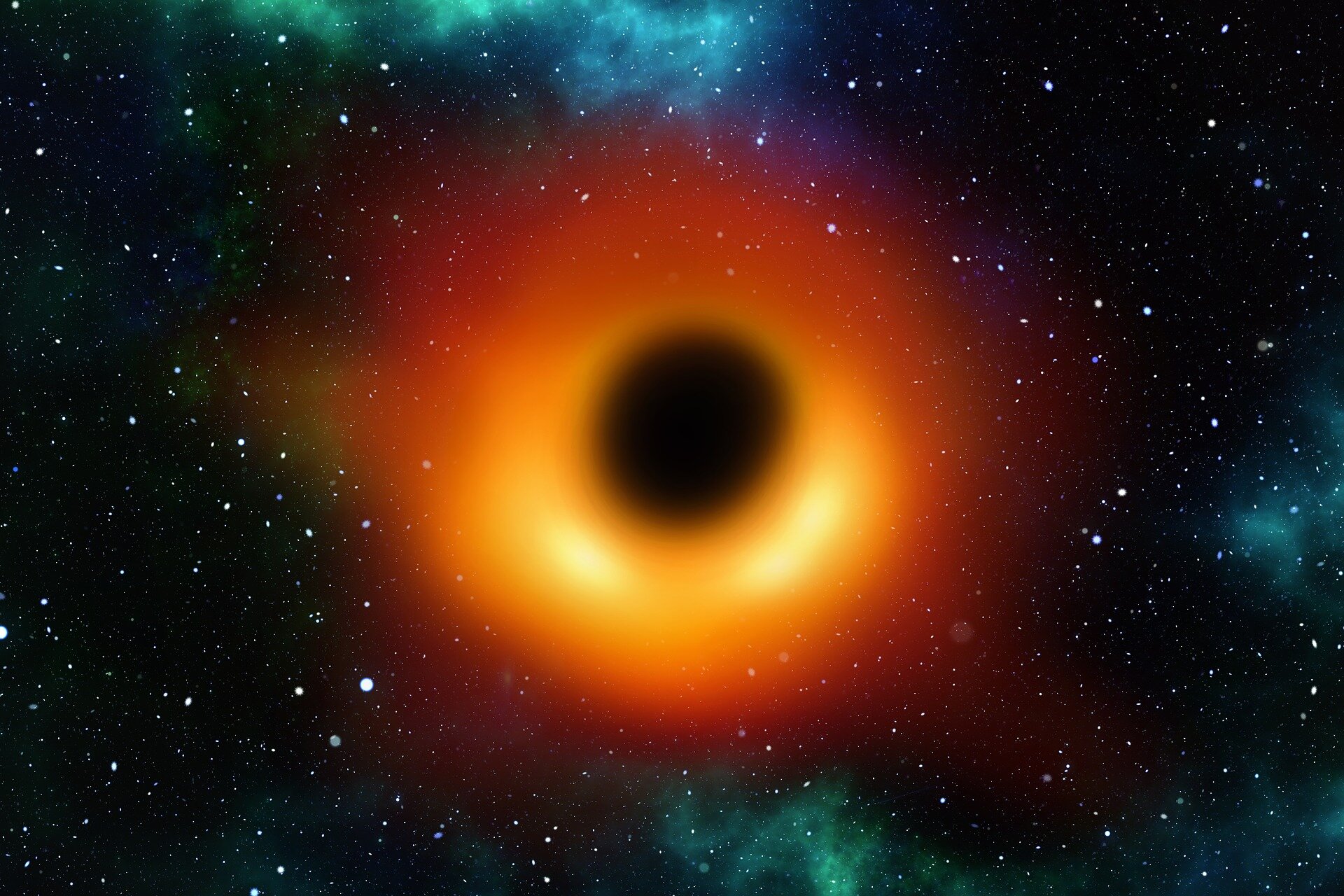 Cientistas detectam luz atrás de um buraco negro pela primeira vez