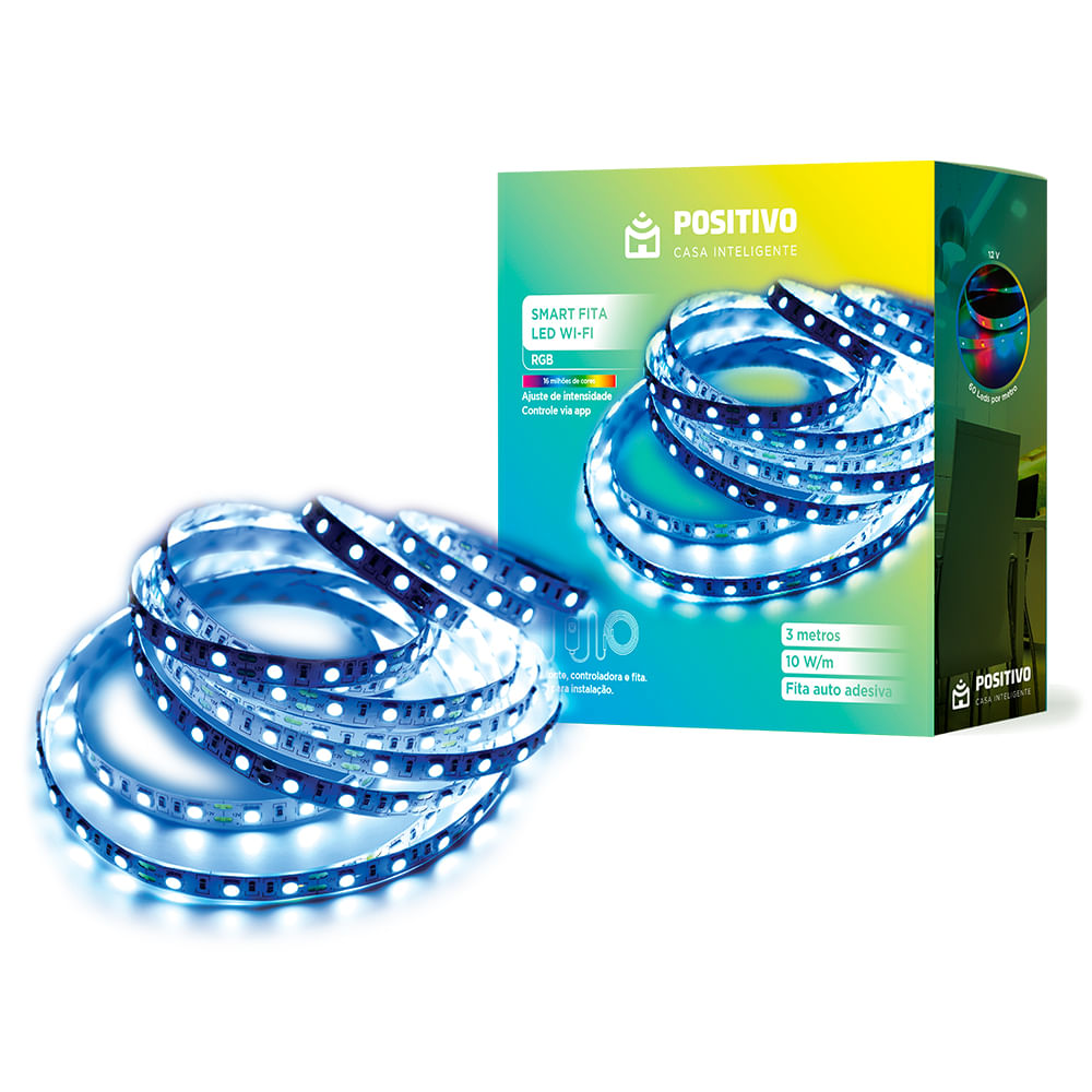 Imagem: Smart Fita LED Positivo Casa Inteligente
