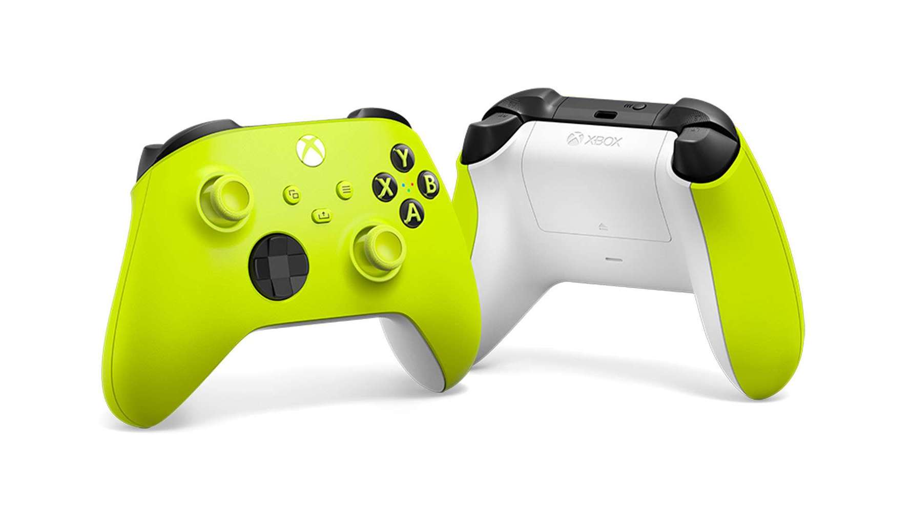 O controle Electric Volt, num verde amarelado meio neon (Imagem: Microsoft/Reprodução)