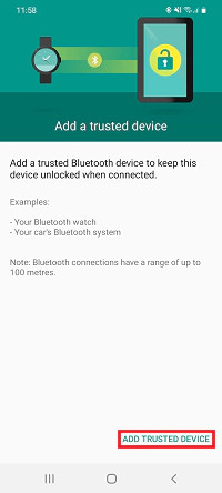 O Bluetooth tem de estar conectado previamente a outro dispositivo para o Smart Lock ser ativado. (Fonte: Samsung/Reprodução)