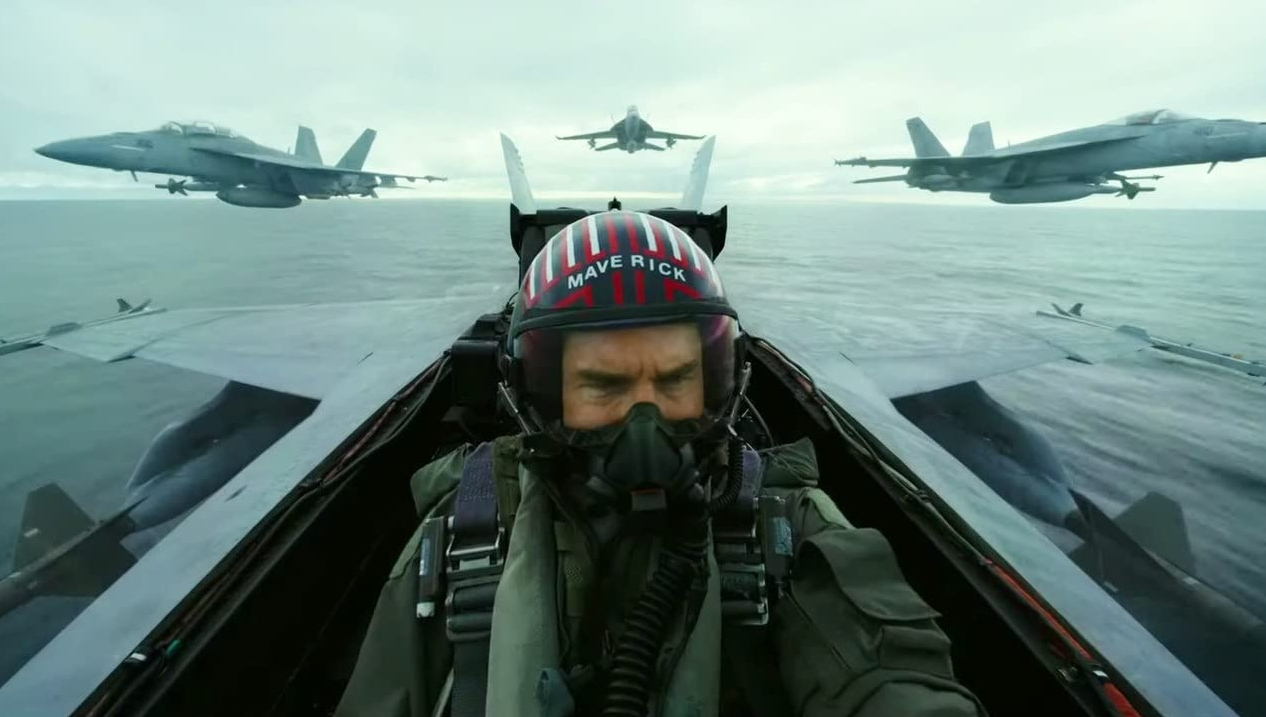 Tom Cruise em 'Top Gun: Maverick'.