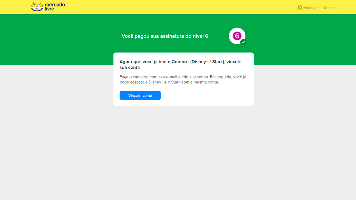 mercado livre nivel 6 disney