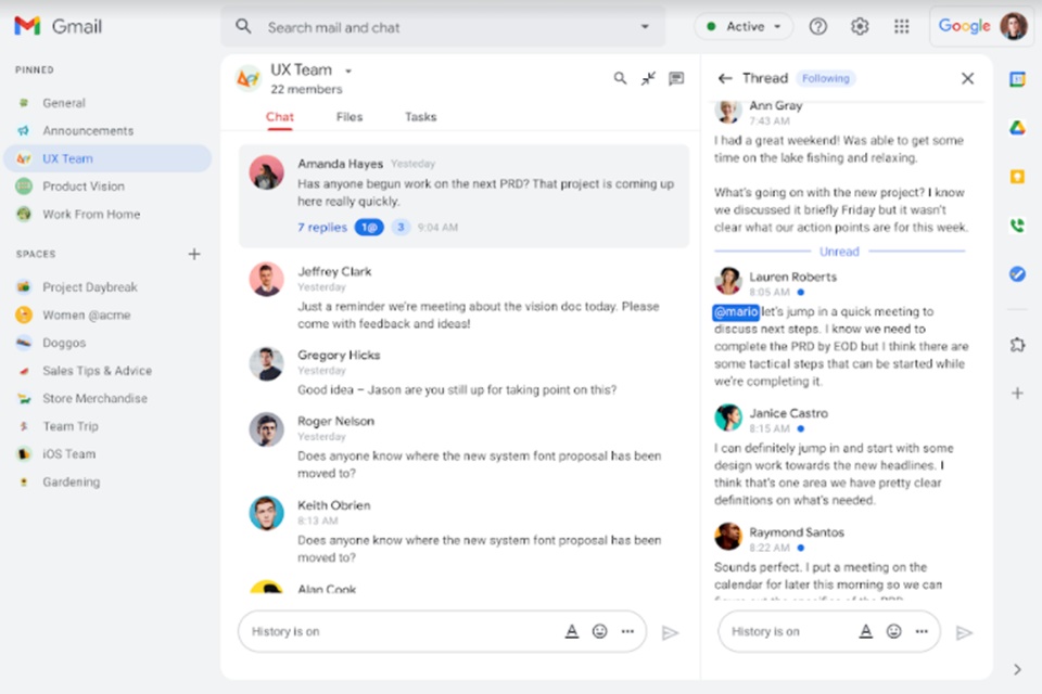 Google Workspace ganha novas ferramentas para o trabalho híbrido