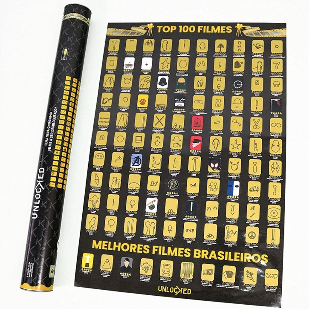 Imagem: Pôster Raspadinha Top 100 Filmes, Unlocked