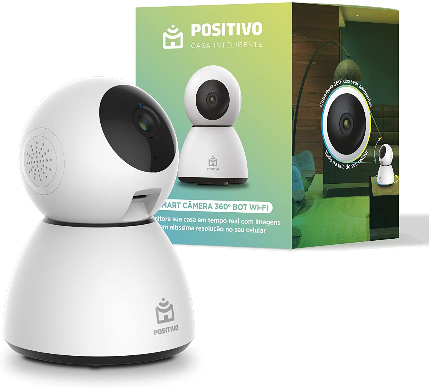 Imagem: Câmera Inteligente Wi-Fi Bot, Positivo Casa Inteligente