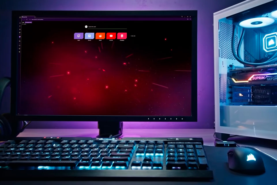 Opera GX e Corsair lançam sincronização de RGB com o navegador 