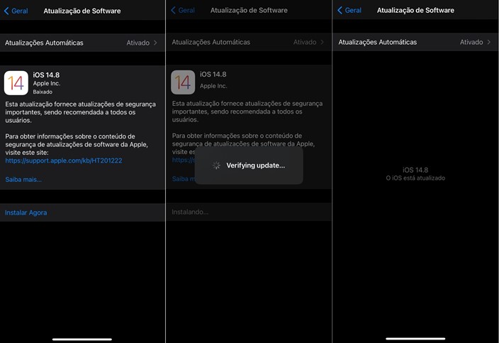 atualizar o iOS 15