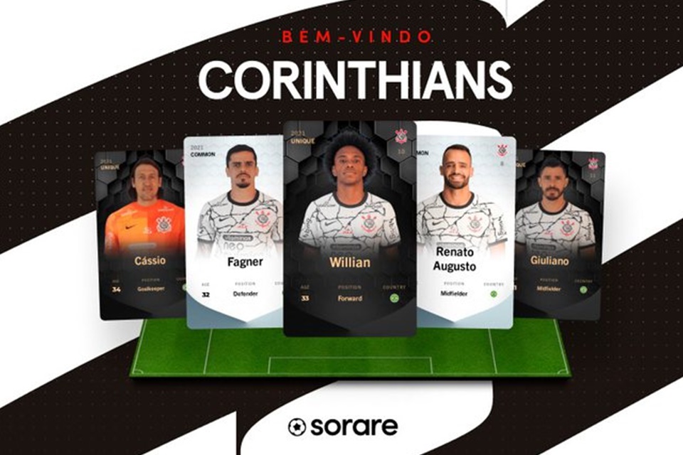 Corinthians faz parceria com Sorare para criar cards digitais colecionáveis