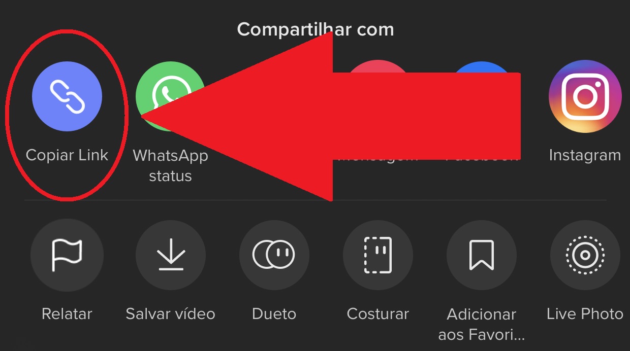 Aperte no botão 
