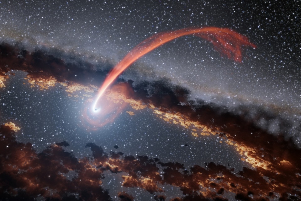 Veja o que acontece quando um buraco negro devora uma estrela