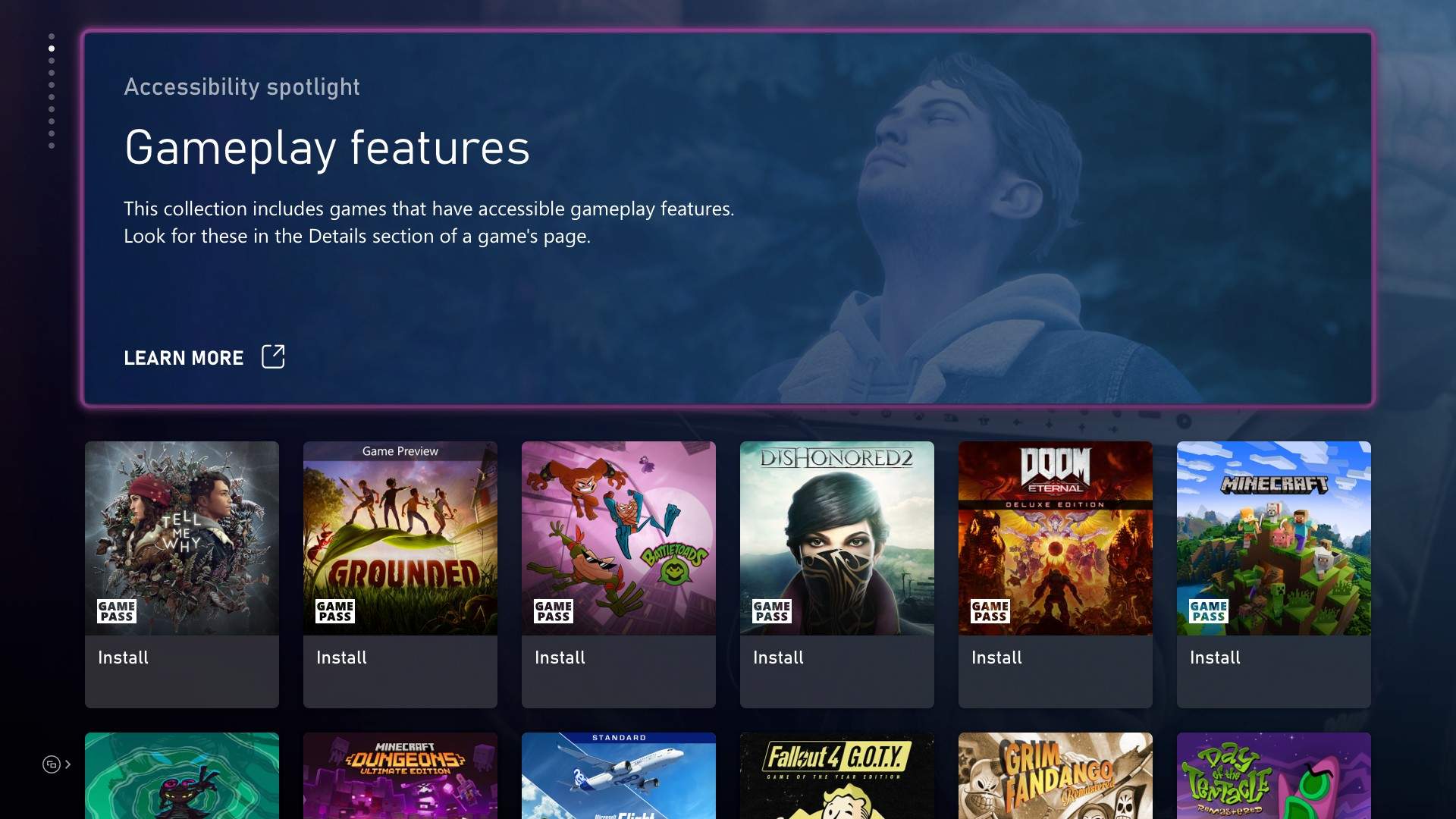 Destaque vai agrupar games com recursos voltados para jogadores com necessidades especiais