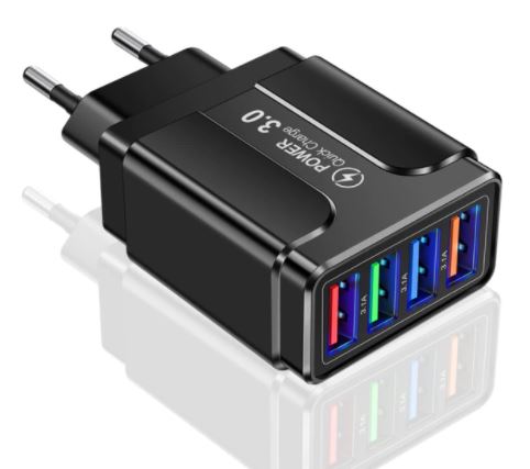 Imagem: Carregador USB 3.0, 4 portas, Vumpach