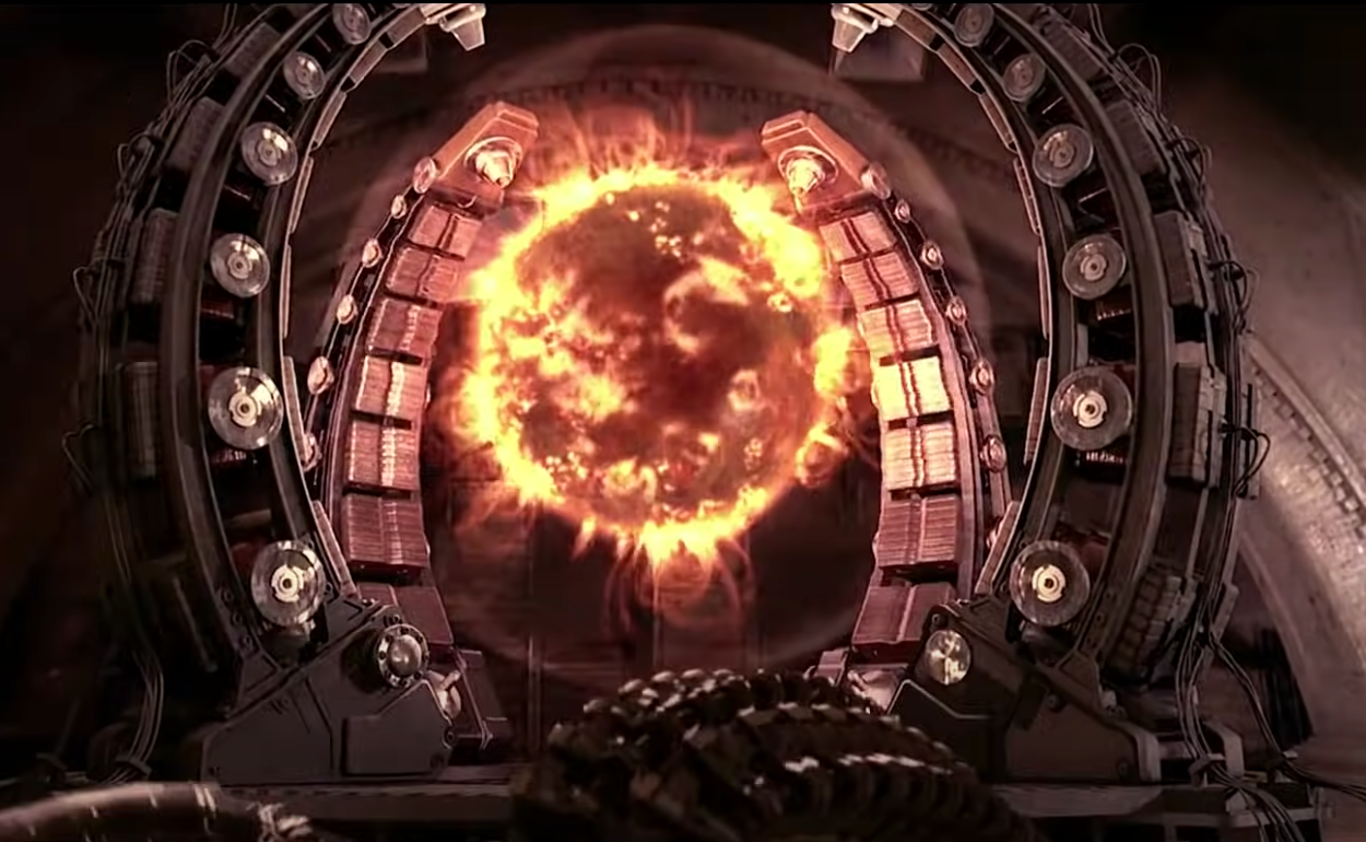 Reator nuclear do filme Homem Aranha 2 (2004)