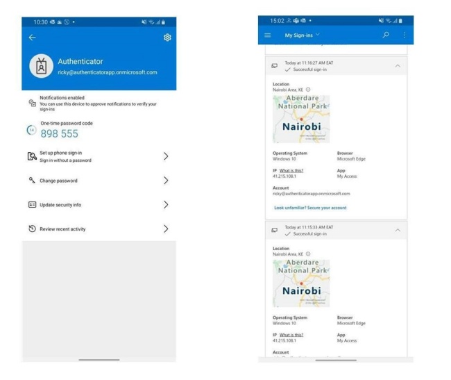 Clientes corporativos poderão analisar as atividades recentes em suas contas.