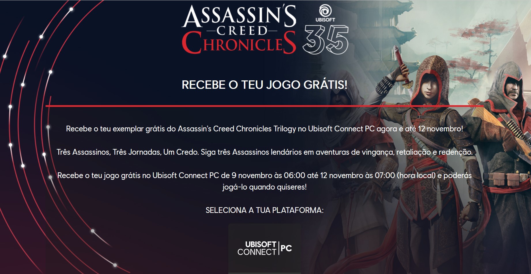 Assassins Creed Chronicles Trilogy Fica De Graça Para Pc Até Sexta 12 Voxel 2677