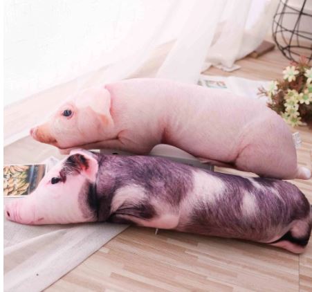 Imagem: Travesseiro de Pelúcia em Formato de Porco