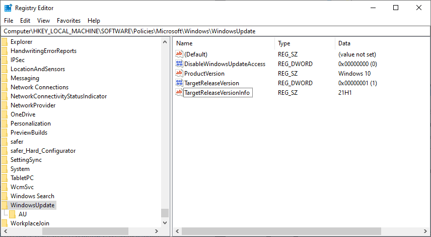 Editor do Registro no Windows 10. (Fonte: GHacks / Reprodução)