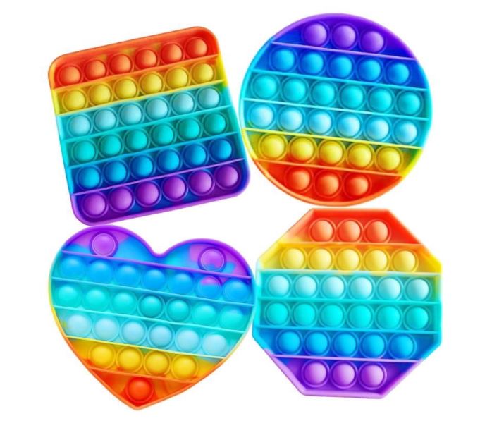 Imagem: Kit com 4 peças de Pop It Fidget Toys