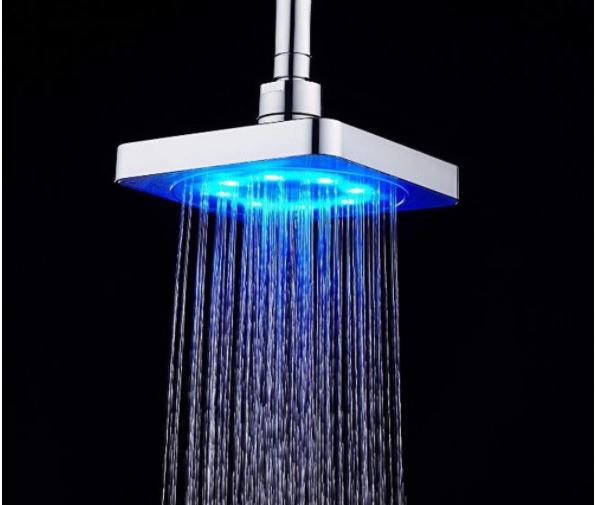 Imagem: Chuveiro Cromado com 3 Modos de LED