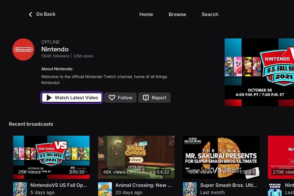 Nintendo Switch ganha aplicativo da Twitch