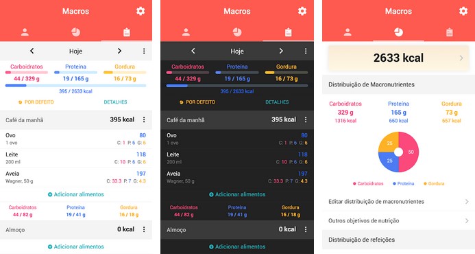 Macros is perfect for anyone who wants to organize their diet using graphs and tables