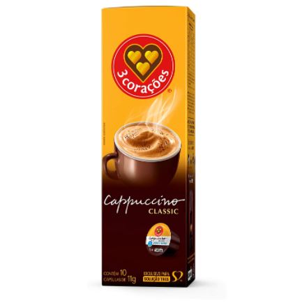 Imagem: Cápsula de Cappuccino Classic, Tres, 3 Corações