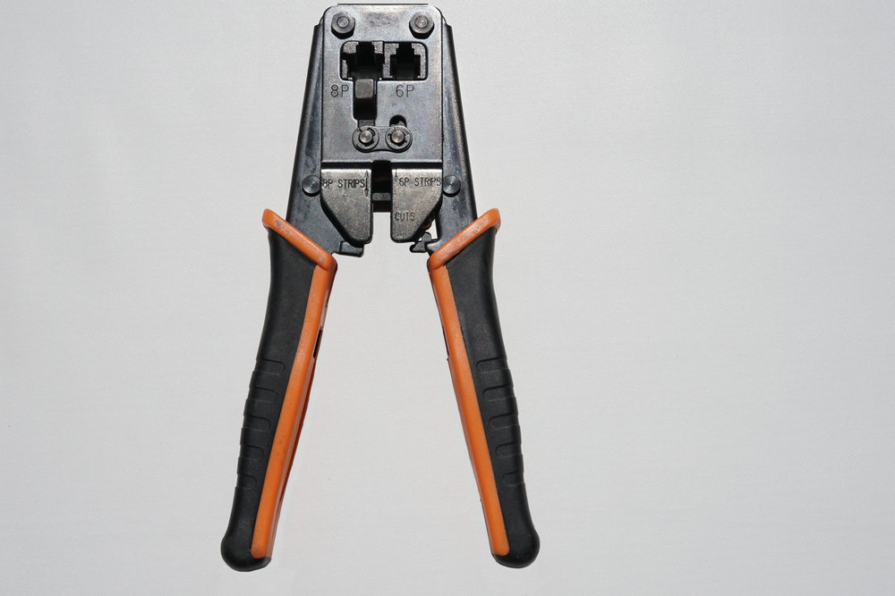 The crimp plier is essential to assemble your network cable
