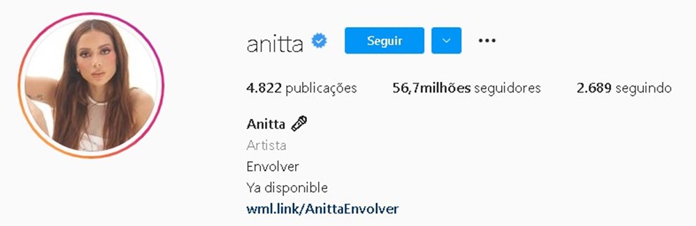 With talent to spare, Aniita is the most followed singer in Brazil.