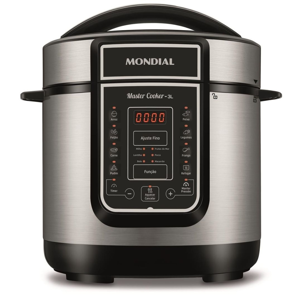 Imagem: Panela de Pressão Elétrica, 3 Litros, Mondial Master Cooker
