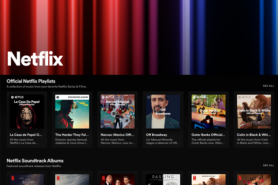 Spotify e Netflix criam hub com podcasts e playlists exclusivos