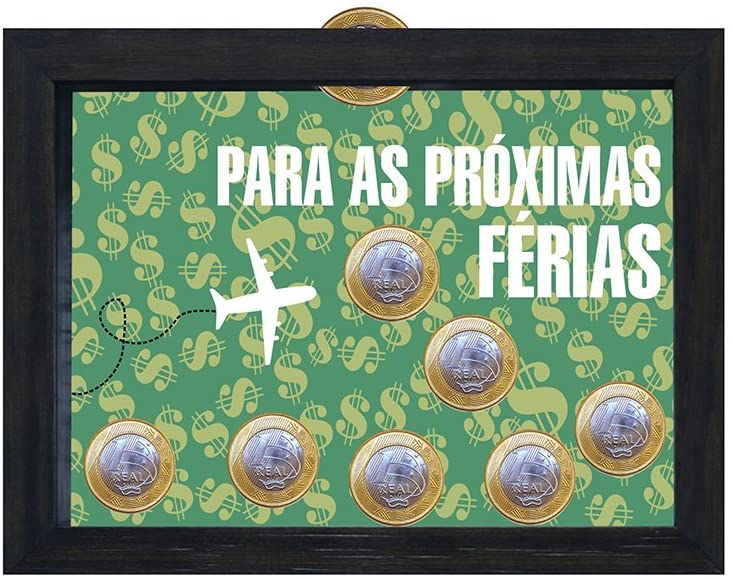 Imagem: Quadro Cofre "Para as Próximas Férias"