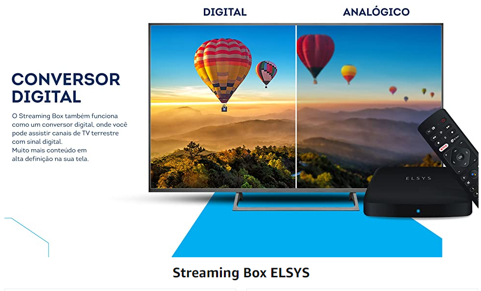 Além de sintonizar canais da TV aberta, o dispositivo da Elsys permite a instalação de diversos aplicativos da Google Play Store