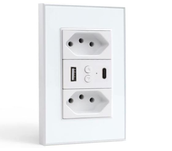 Imagem: Tomada Inteligente com USB Zemismart