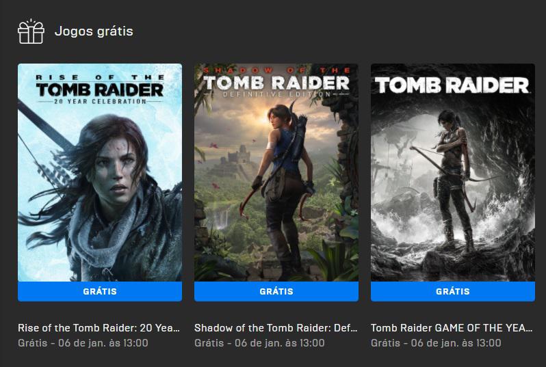 controlador abrigo Seleccione Trilogia Reboot de Tomb Raider está de graça na Epic Games! | Voxel