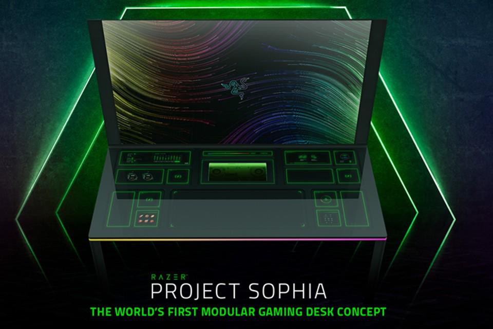 Razer mostra na CES 2022 o Project Sophia, híbrido de PC e mesa gamer