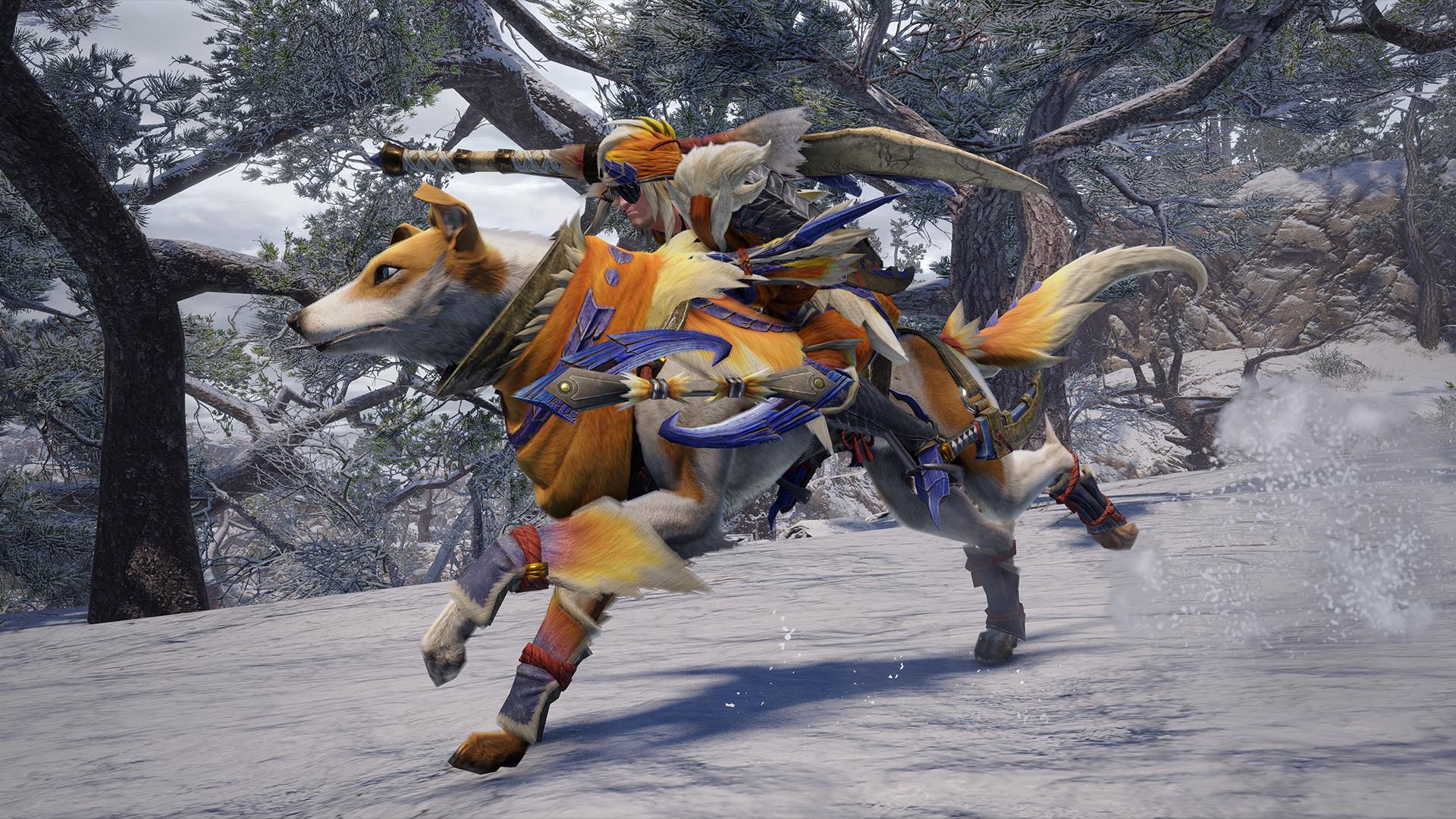 Os jogadores que cansaram de andar em Monster Hunter World vão agradecer a existência do novo amigo canino